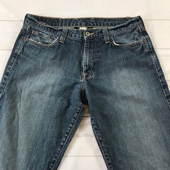 Lucky Brand Gene Montesano Men Size 31 Long Inseam Straight Leg Jeans - Picture 2 of 13